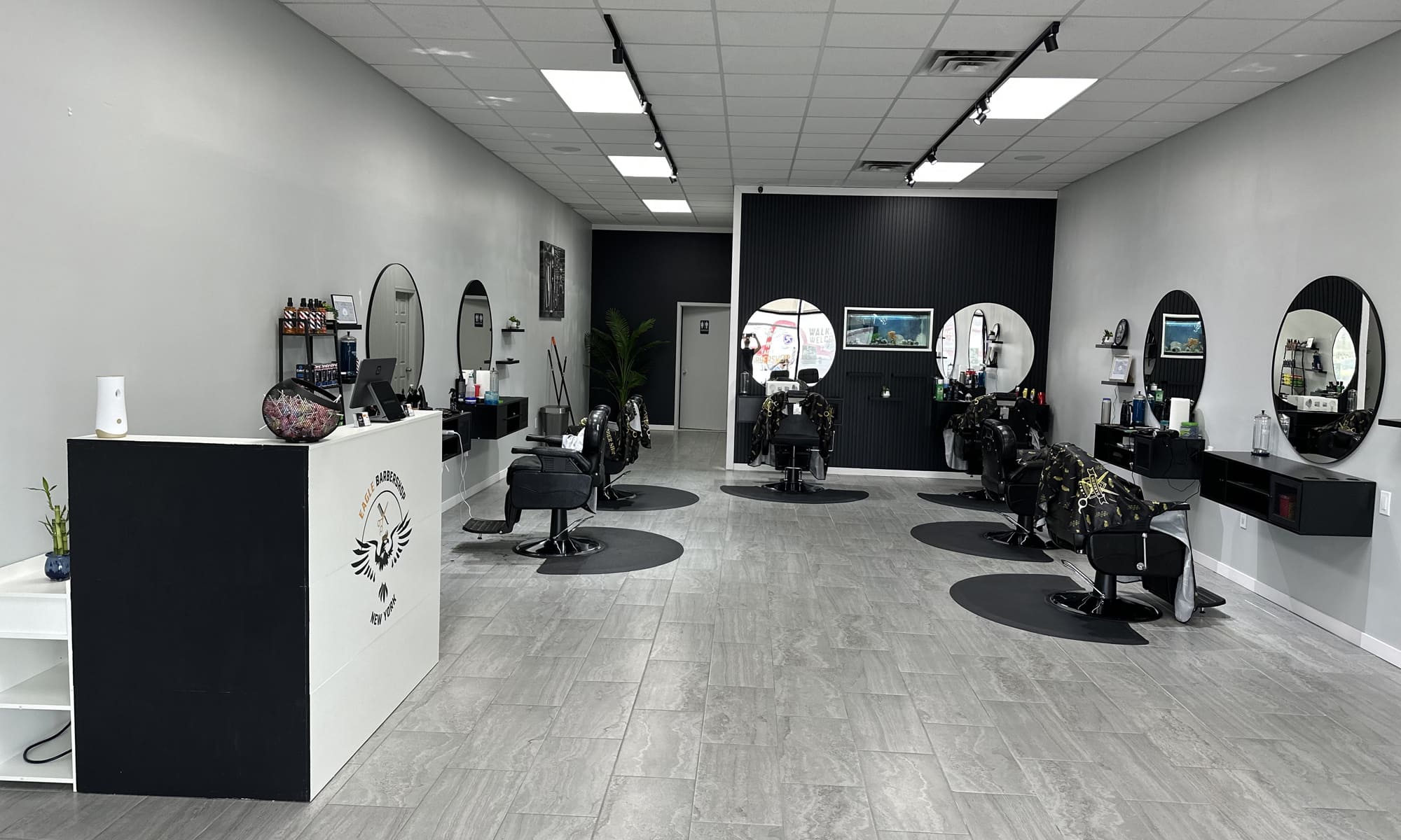 interior view of hair salon